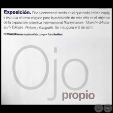 Ojo Propio - Por MARISOL PALACIOS